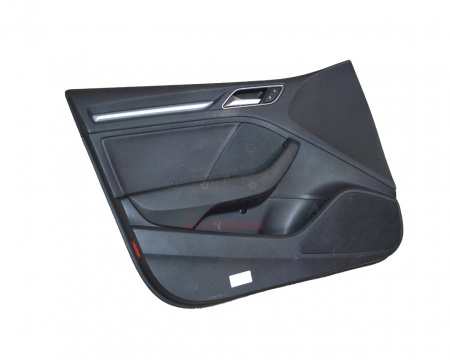 Обшивка двери передняя левая (в сборе) черная AUDI A3 8V5867103LWFA