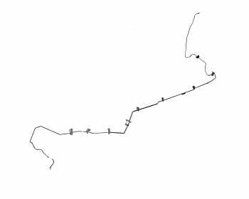 Трубка тормозная магистральная левая  AUDI A3 5Q0614741AG